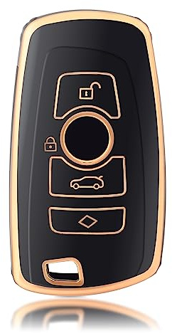 OFFCURVE Schlüsselhülle für BMW 3 Series F30 X3 X4 X5 F12 F18 F25 118i 320i | TPU autoschlüssel hülle für BMW Smartkey. Kompatibel mit BMW 1/2/3/4/5/6/7 Series F12 F18 F25 F30 118i 320i X3 X4 X5 M3 M4 M5