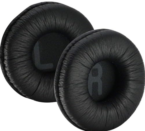 INF JBL Tune Serie Ohrpolster, Kunstleder mit Memory-Schaum, 7×7×2 cm, Schwarz, 1 Paar – Ersatz für Tune 500BT/T450/T450BT/T500