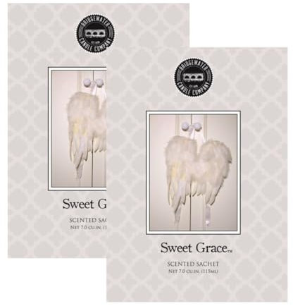 BRIDGEWATER - 2 pack of Sweet Grace - Scented Sachet Bag, Drawer Fragrance, Wardrobe Air Room Freshener for Living Room Bedroom Bathroom Radiator or Car - Passion Fruit, Sparkling Tea, Patchouli