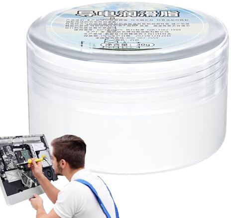 Uozonit Crème conductrice électrique, graisse conductrice - Graisse électrique multifonction automobile 30 g - Graisse d'entretien longue durée pour connexions électriques, électronique automobile