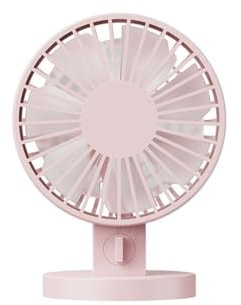 JAWSEU Portable Fan, Quiet Mini USB Rechargeable Fan with Base Powerful Mini Desk Fan 2 Speeds Hand Fan Portable Fan Small Table Fan