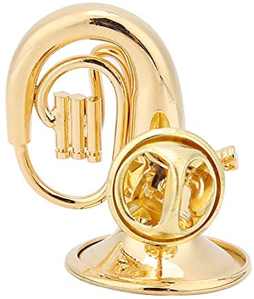 Ele Brosche für Trompete, Musikinstrument, Dr. Clip für Damen, mit Geschenketui, Perfekte Geschenkidee für Musikliebhaber und Musiker (Klein)