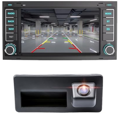 9 Android Auto GPS Radio Navigator Carplay Replacement for VW Tiguan Anno Touareg Golf 6 Variant Sharan 2010 mit GPS Bluetooth FM USB TPMS SWC WiFi DVR RDS DAB+ Auto Rückfahrkamera