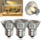 HeatingLux E27 Reptilien Wärmelampe Terrarium 50W UVA UVB Wärmelampe Schildkröten AC220-240V Dimmbar Wärmelampe Terrarium für Schildkröte, Schlange, Eidechse 4 Stück