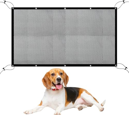 Red para perro en coche, separador ajustable para camioneta barrera, asiento trasero, red de separación plegable, accesorios automóviles antideslizantes para transporte seguro de animales