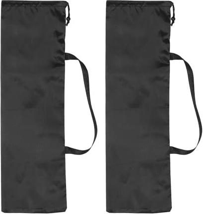 PATIKIL 76 x 25 cm stativ bärväska, 2-pack kamerastativ bärväskor Oxfordtyg vadderad väska för kamerakuggel mikrofon ljusstativ ark musik fotografitillbehör, svart