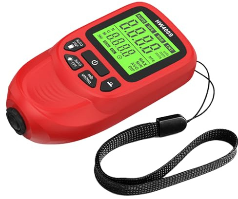 Paint Depth Measurement Device - Coating Thickness Gauge, Portable Digital Display Layer Thickness Reader, Non Invasive Secure Testing | Long Lasting Diagnostic Instrument For Automotive Repair Shops