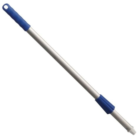 Besenstiel Haug aus Aluminium 650 mm, blau Alurohr eloxiert, geeignet nach HACCP & lebensmittelecht