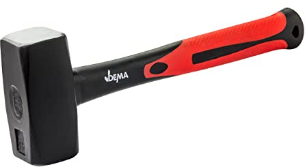 Fäustel/Hammer 1500g mit Fiberglasstiel