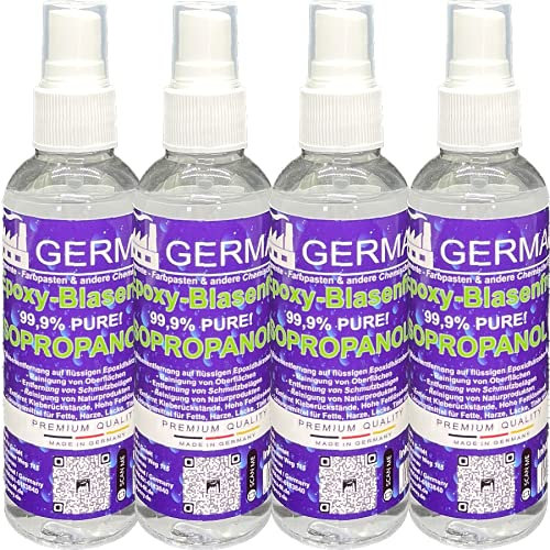4x100ml Isopropanol 99,9% IPA Lösungsmittel Isopropylalkohol 2-Propanol Reiniger