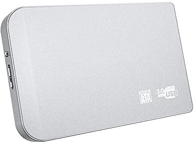 SUYING Disque dur externe en alliage 2 To/500 Go/320 Go/60 Go, USB 3.0 de sauvegarde mobile, convient pour PC, ordinateurs de bureau, ordinateurs portables, MacBook, Smart TV (60 Go, argent)