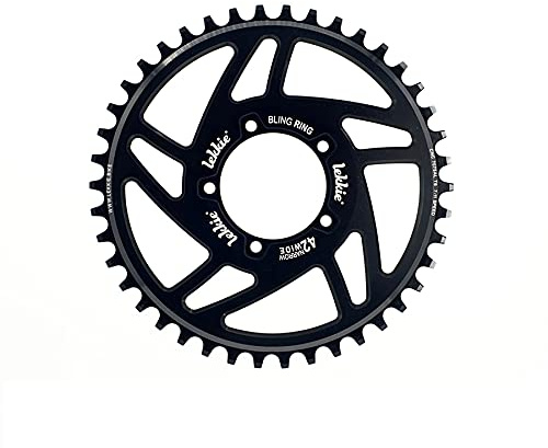 windmeile | Lekkie Bling Ring Kettenblatt, 42T, für Bafang BBS01 und BBS02, Kettenring, Chain Ring, Fahrrad, E-Bike, Pedelec
