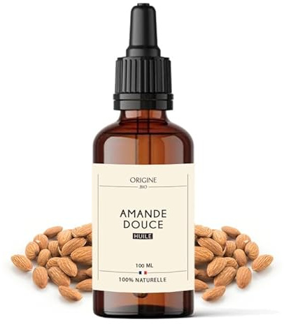 Origine.bio - Huile Amande Douce - Adoucit, Nourrit et Protège la Peau du Bébé – Pour le Soin du Bébé – Massage, Bain, Croûtes de Lait - 100ml