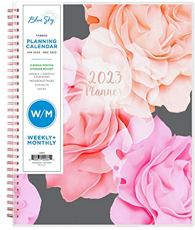 Blue Sky Wochen- und Monatsplaner 2023, Januar – Dezember, 12,7 x 20,3 cm, mattierter Einband, drahtgebunden, Joselyn (142081)