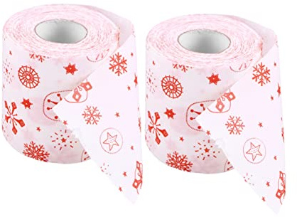 Garneck 2pièces Papier Imprimé Lot Papier Rouleau Décorations De Fête pour Maison