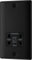 BG Electrical Dual Voltage Shaver Plug Socket, Electric Toothbrush Charger Socket, Bathroom, Raised and Slim Profile, Round Edges, Nexus Metal, 2-Pin, Matt Black,115V / 240V, NFB20B