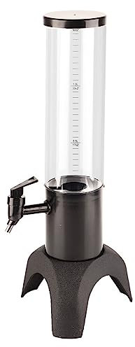 HOHXFYP Torre de Cerveza, Dispensador de Torre de Bebidas de Gran Capacidad de 1,5 L con Dispensador de Cerveza de Mesa Transparente con Base Triangular para Fiestas, Bares, Restaurantes