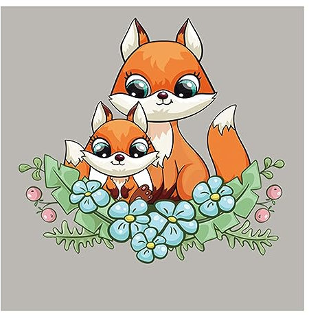 Bianriche Aufnäher zum Aufbügeln, Mama, Fuchs, Baby, Fuchs, Wärmeübertragungsaufkleber, DIY-Applikationen, Aufnäher für T-Shirts, Jeans, Rucksäcke, Kunstdekoration-L