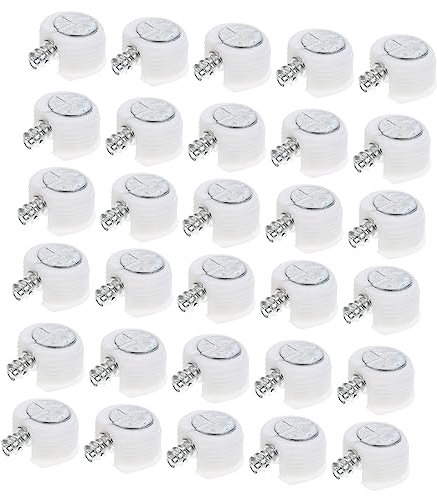 CHILDWEET Möbelverbinder-Set 30-teilig Regalstifte Nockenverriegelungsmuttern Verriegelung für Schrank Schublade Kleiderschrank