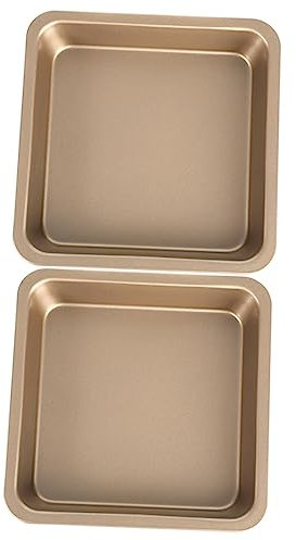 Ciieeo 2pièces Moule à Gâteau Carré Lot De Moule à Pâtisserie Réutilisable Plaque De Cuisson Pratique Pour Cuisine Maison