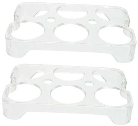 HOODANCOS 2 Pièces Casier à Oeufs Étagère Rangement Pour Frigo Cuisine De Rangement Conteneurs Pour Réfrigérateur Carton D'oeufs De Réfrigérateur Corbeille Réfrigérateur De Stockage Œuf Pp