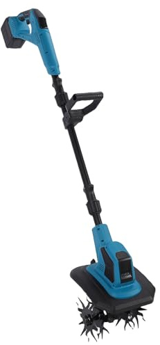 Motoculteur électrique sans Fil, Motobineuse électrique 360 ​​TR/Min, Micro-motoculteur alimenté par Batterie 6 000 MAh, Machine et équipement de Jardinage (Prise UE)