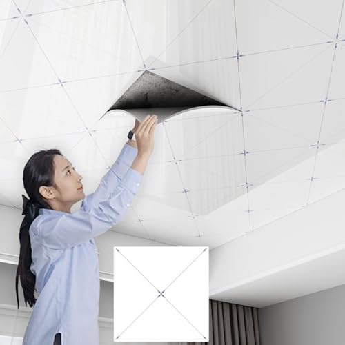 ByteRunning Paneles De Techo,Placas Techo Desmontable,Revestimiento De Techo De SóTano,Resistente A Las Manchas Y Ligero,para Diversas Decoraciones De Muro Y Techos