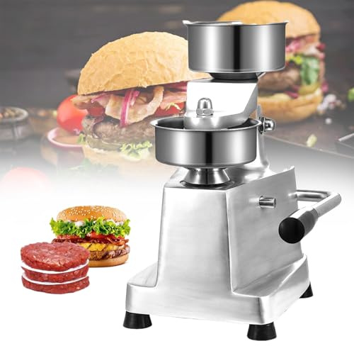 Hamburger Patty Maker,Burger Press Patty Maker Machine, Home Manual Burger Forming Machine for Large Stuffed Burgers, Commercial Grill Burger Press Tool,5 Inch
