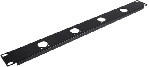 TOPBATHY Port Hinged Xlr Audio Patch Panel Rack Mount Cable Organizer for Network Cabinets and Computer Cases Space-saving Wire Management Tray with Dust-resistant Design for Studio and