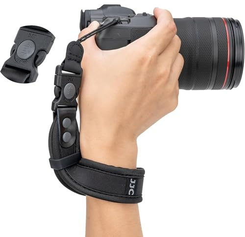 JJC Camera Hand Wrist Strap Quick Release for fujifilm X Half X-E5 X-M5 X-T5 X-T30 X-T50 X100VI for Canon R50 R10 R8 R7 R6 R5 for Sony A7 III ZV-E10 A6400 A6700 A6600 for Nikon Z5 Z6 Zf Z30 Z9 Z8 Z7