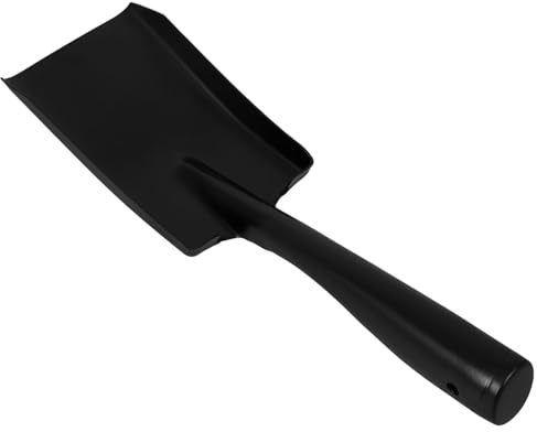 HOUDERCO Pala Comoda per Manganese e in al Resistente alla Ruggine Impugnatura Colore Nero Giardinaggio e Attività Spiaggia