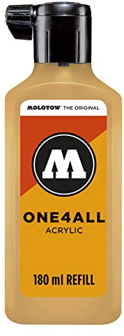 Molotow ONE4ALL Refill Acryl, Farbe 009 sahara beige hell 180 ml, Nachfülltinte für Permanentmarker