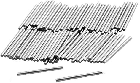 sourcing map 100 Stück Zylinderstifte Spannstifte 1,1 mm x 15,8 mm | Edelstahl, Lammfellumschlag umklappen Elements