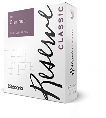 D'Addario Reserve Classic Blätter für Bb-Klarinette (Böhm) Stärke 4.0 (10 Stück)