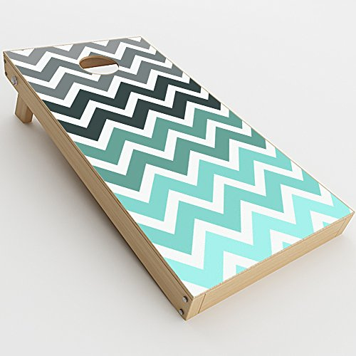 Skin Decal Vinyl Wrap for Cornhole Game Board Bag Toss (2xpcs.) Skins Stickers Cover/Chevron Fade