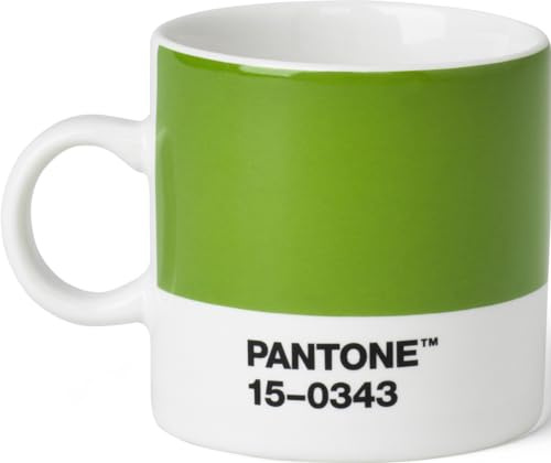 Copenhagen Design PANTONE Espresso Cup, small coffee cup, fine china (ceramic), 120 ml, Green
