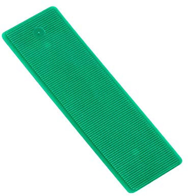 100 Pack Plastic Window & Glazing Packers, Spacers 1mm Green, Assorted Thicknesses Window Packers for Versatile Use, Ideal for Dry Lining, Cladding, Flooring, Glazing, Levelling Glass & Frame Fixing