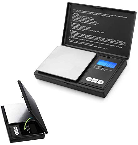 New Horrizon Digital Scales, Kitchen Scales Digital, Pocket Scales, 0.01g x 500g, Food Scale LCD Display, Jewellery Scales Weighing Scales Kitchen