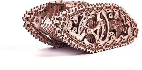 Wood Trick Steam Tank 3D-Holzpuzzle für Erwachsene und Kinder zum Bauen - Fahrten bis zu 2,4 m - Mechanisches Holzmodell-Kit | [381 Teile] Fährt Bis zu 2,4 m - Mechanischer DIY Holzmodellbausatz für Erwachsene
