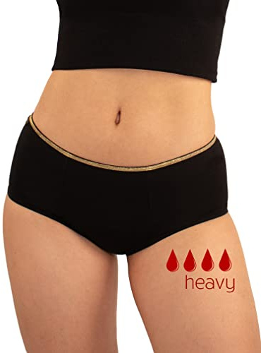 Cool Period Culotte Menstruelle Ultra Absorbante en Coton, Culotte Incontinence et Fuite Urinaire légère Pour Femme, Sous-Vêtements de Protection Urinaire, Culotte de Règles Lavables, marque Française