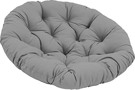perfk 24x24 inch Seat Cushion Pillow Chair Pads Washable Round Patio Seat Cushion for Indoor Outdoor Swing Chair Office Rocking Seat, Dark Gray