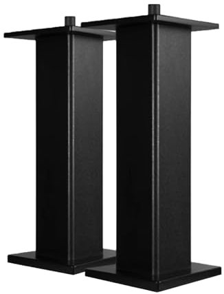 GCGC Support D'enceinte, Plateau 280 X 240 Mm, Colonne Au Sol 165 X 165 Mm, 2 Supports D'enceintes, for Home Cinéma, Performance Professionnelle, Enregistrement, Composition(Black,280x240x800mm)