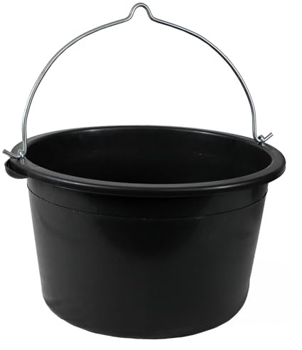 2 Stück Friesenthal Mörtelkübel, in 40L mit Henkel, Baukübel, Made in Germany - Blauer Engel