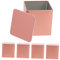 OFFSCH 5pcs Tinplate Small Square Can Pantry Canister Teapot Tea Holder Tank Tea Packet Holder Tea Tins Clear Container Tea Bag Organizer Drink Dispenser Boxes Jars Cup Rose Gold Iron