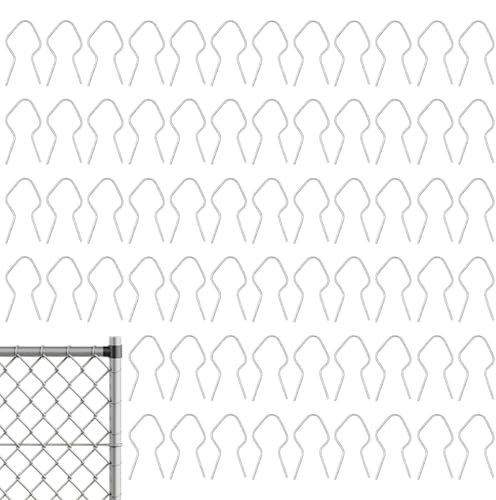 Chain Link Fence Ties, Heavy Duty Metal Wire Clips, Multifunctional Chain Link Fencing Supplies, Fence Fixer for Pipes, Roofs