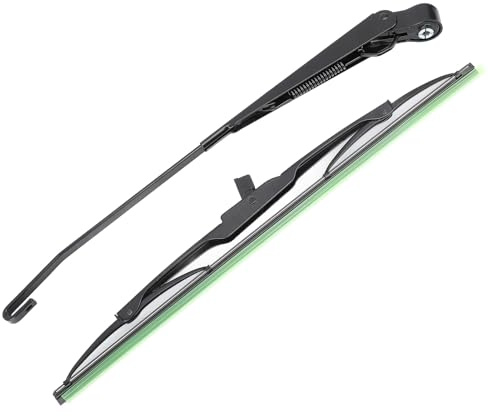 Tractor Larga limpiaparabrisas Kit de brazo de limpiaparabrisas de alta eficiencia 105 ° Metal ABS ABS para Willys Tractor de pesca ATV UTV