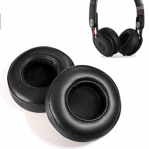 Cuscinetti auricolari compatibili con cuffie Beats Mixr, cuscinetti di ricambio in pelle d'agnello Mixr, colore nero
