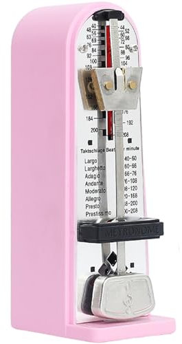 Metronom, mechanisches Metronom mit hoher Präzision mit Schallausdehnung und Staubabdeckung, metalltragbarem Klavierzubehör für Geige, Cello, Saxophon, andere Instrumente