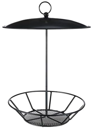 Distribuidores de Alimentos para Pájaros - Dispensador colgante de Metal - Accesorios rústicos sólidos Estanques para Jardín Balcón Trasero Observación Nature Terraza