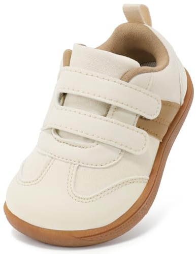 STQ KIDS Boys Girls Trainers Toddler Wide Toe Box Barefoot School Shoes Zero Drop Lightweight Baby Infant First Walking Shoe Non Slip Soft Kid Running Tennis Sneaker